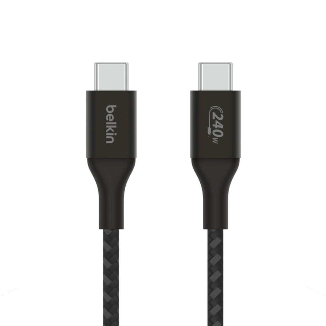 Cable USB-C a USB-C 240W de 2.0 Mt trenzado Belkin Negro