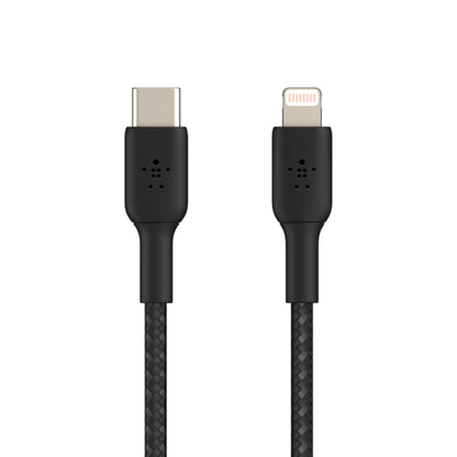 Cable trenzado USB-C a Lightning BOOSTCHARGE de 1 m