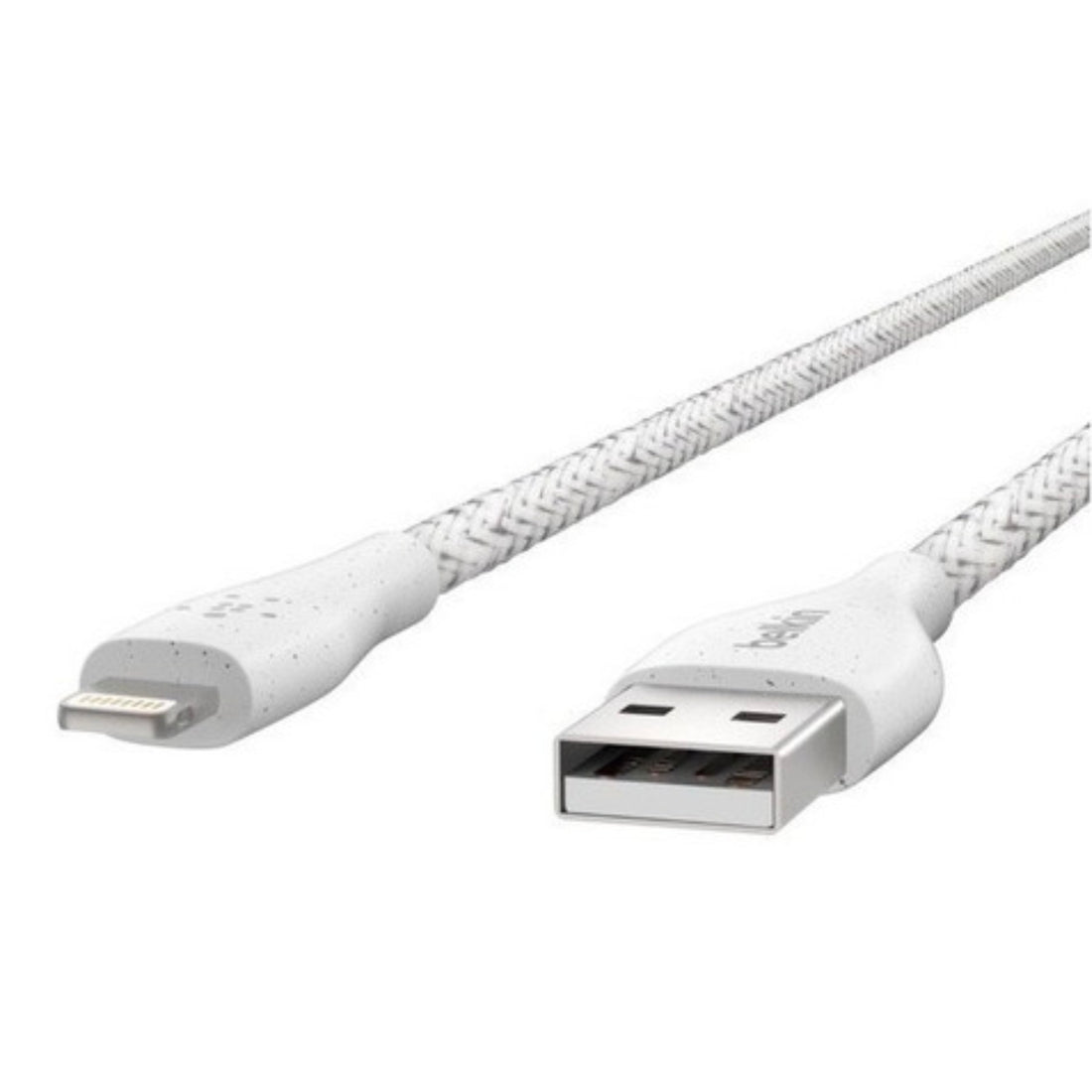 Cable Lighning A Usb-a 2 Mt Duratek Plus Belkin Blanco