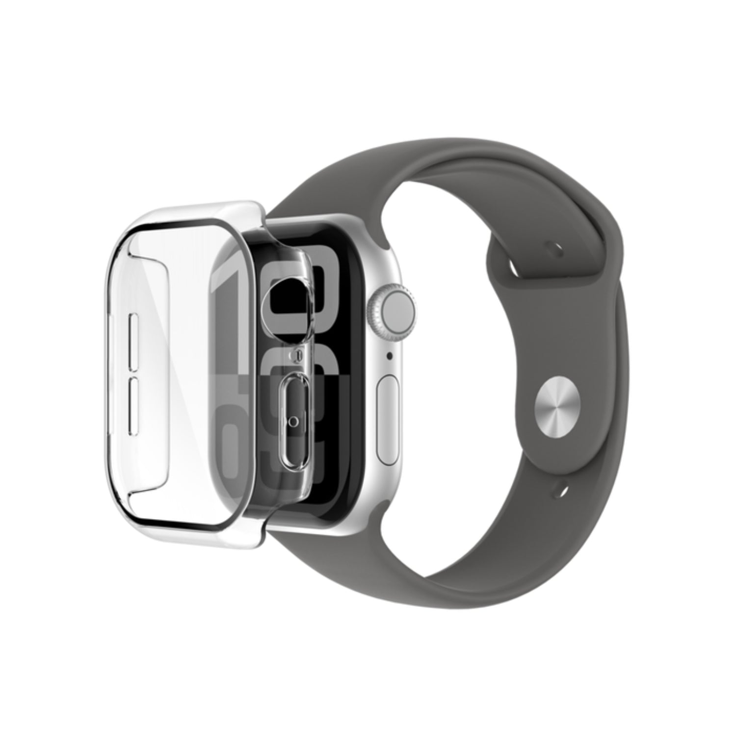 Bumper para Apple Watch Series 10 de 42 mm Transparente