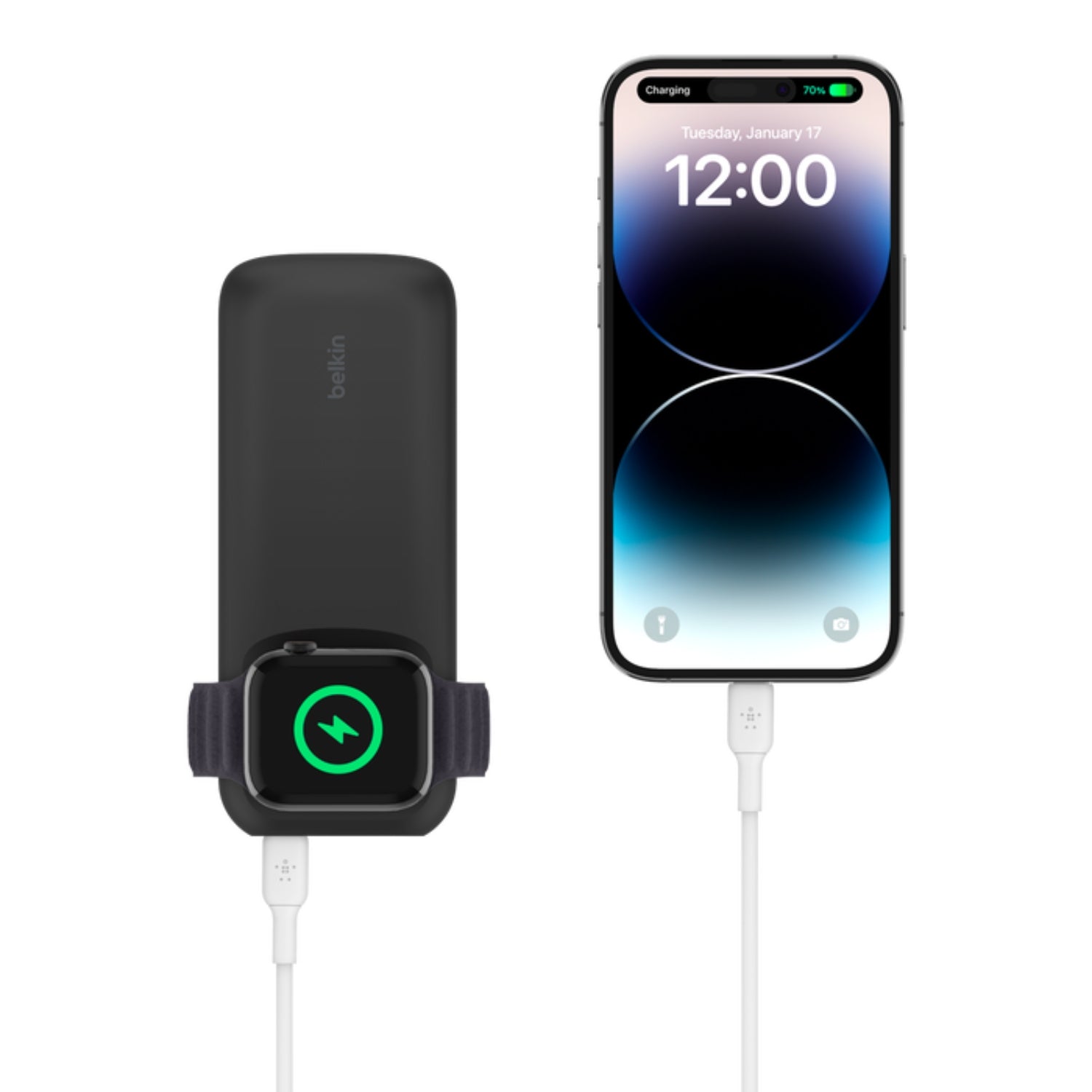 Batería externa con carga inalámbrica Apple Watch y USB-C