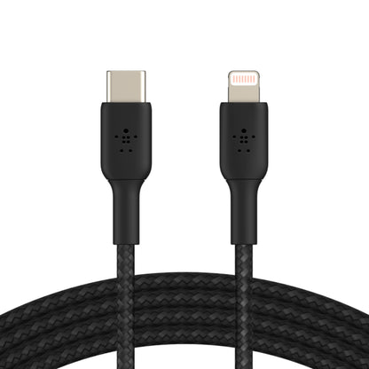 Cable trenzado USB-C a Lightning BOOSTCHARGE de 1 m