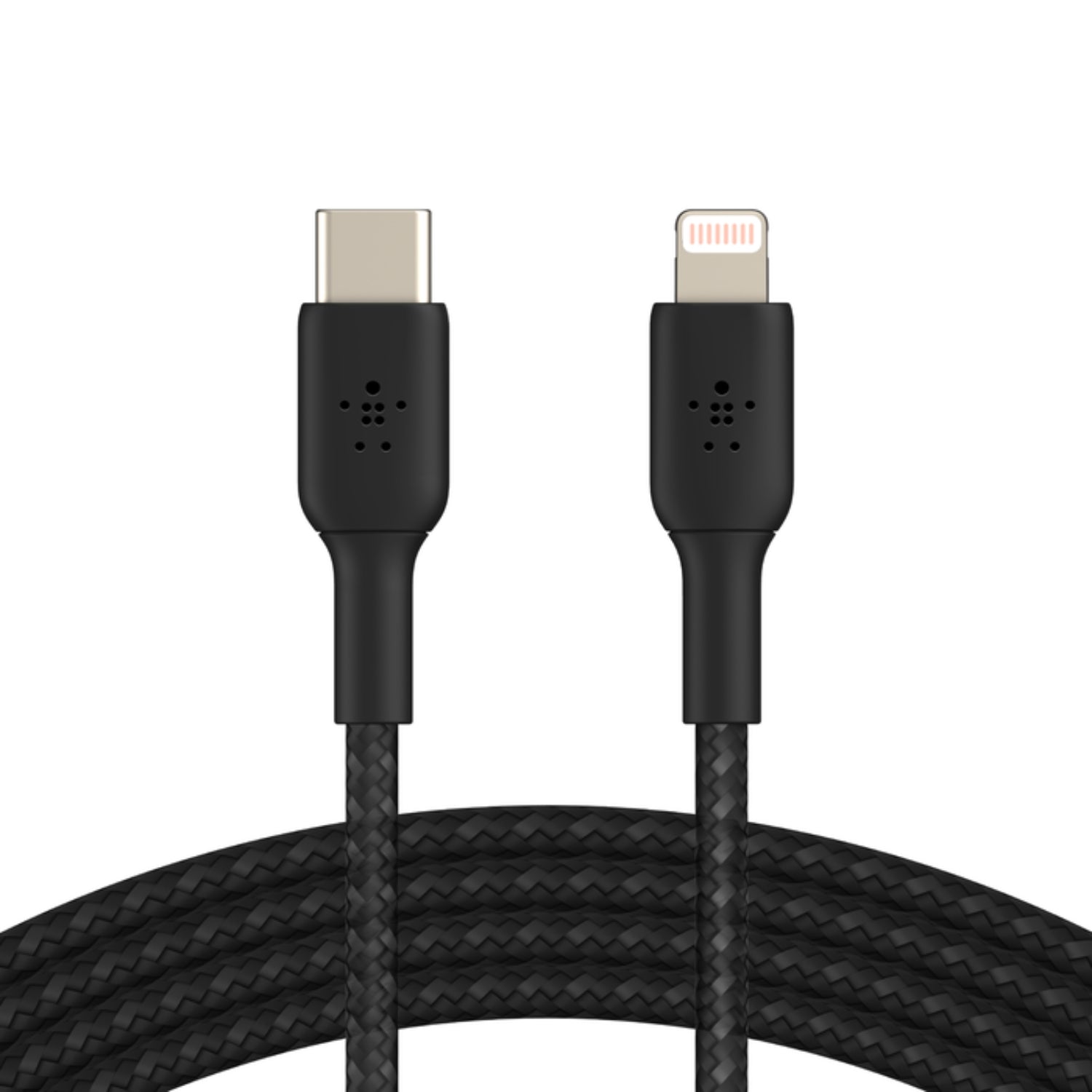 Cable trenzado USB-C a Lightning BOOST↑CHARGE™ (1 m, negro)