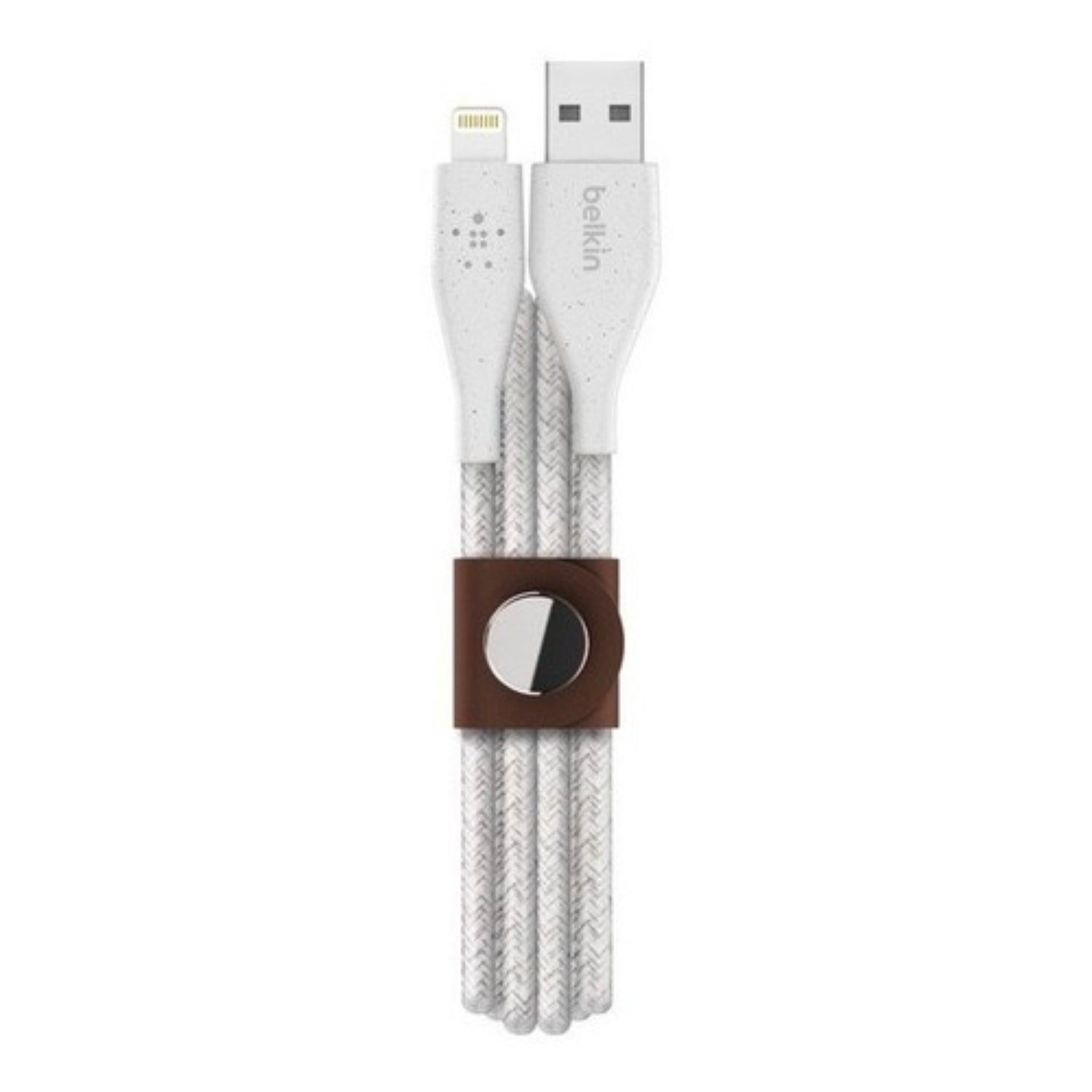 Cable Lighning A Usb-a 2 Mt Duratek Plus Belkin Blanco