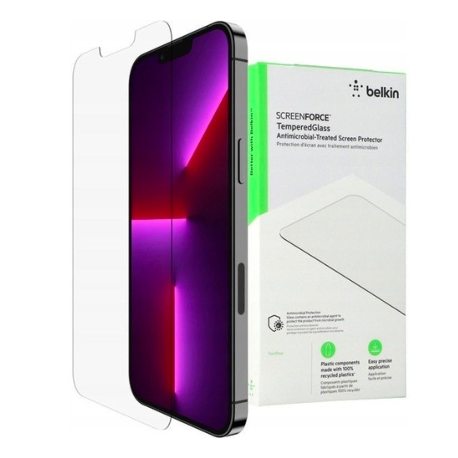 Lámina protectora para iPhone 14 Plus Belkin SCREENFORCE TemperedGlass